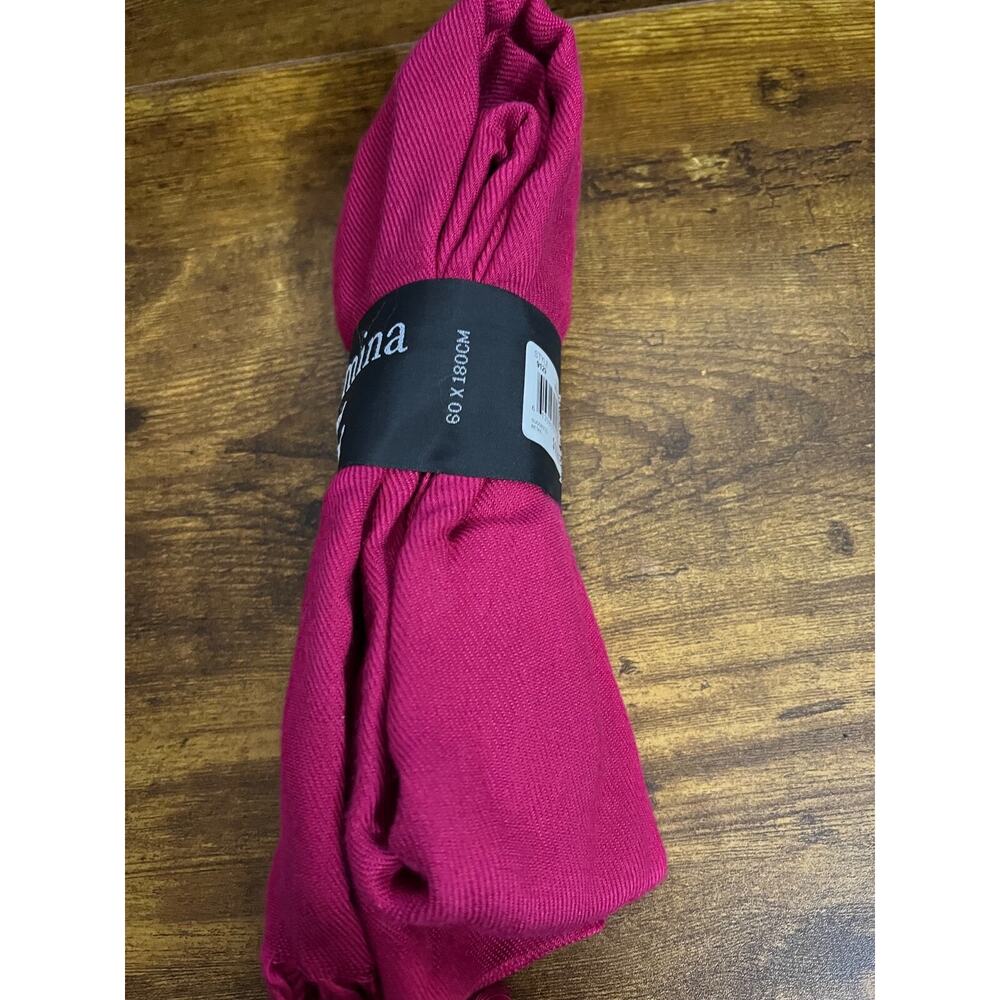 Soft Silky Solid Burgundy ALTARE Pashmina Ladies Shawl Wrap